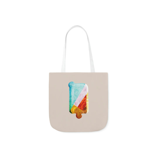 "Ice Ice Cream" AOP Polyester Canvas Tote Bag